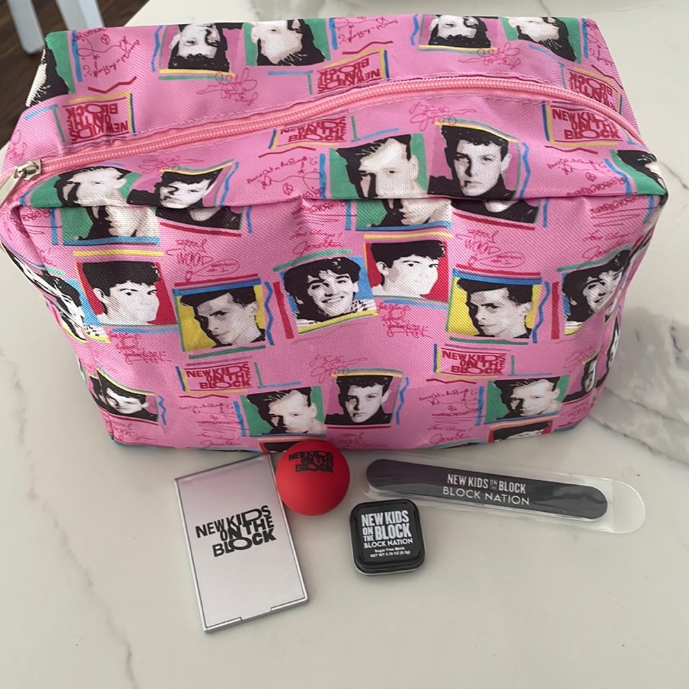 New Kids on the Block cosmetic/travel bag